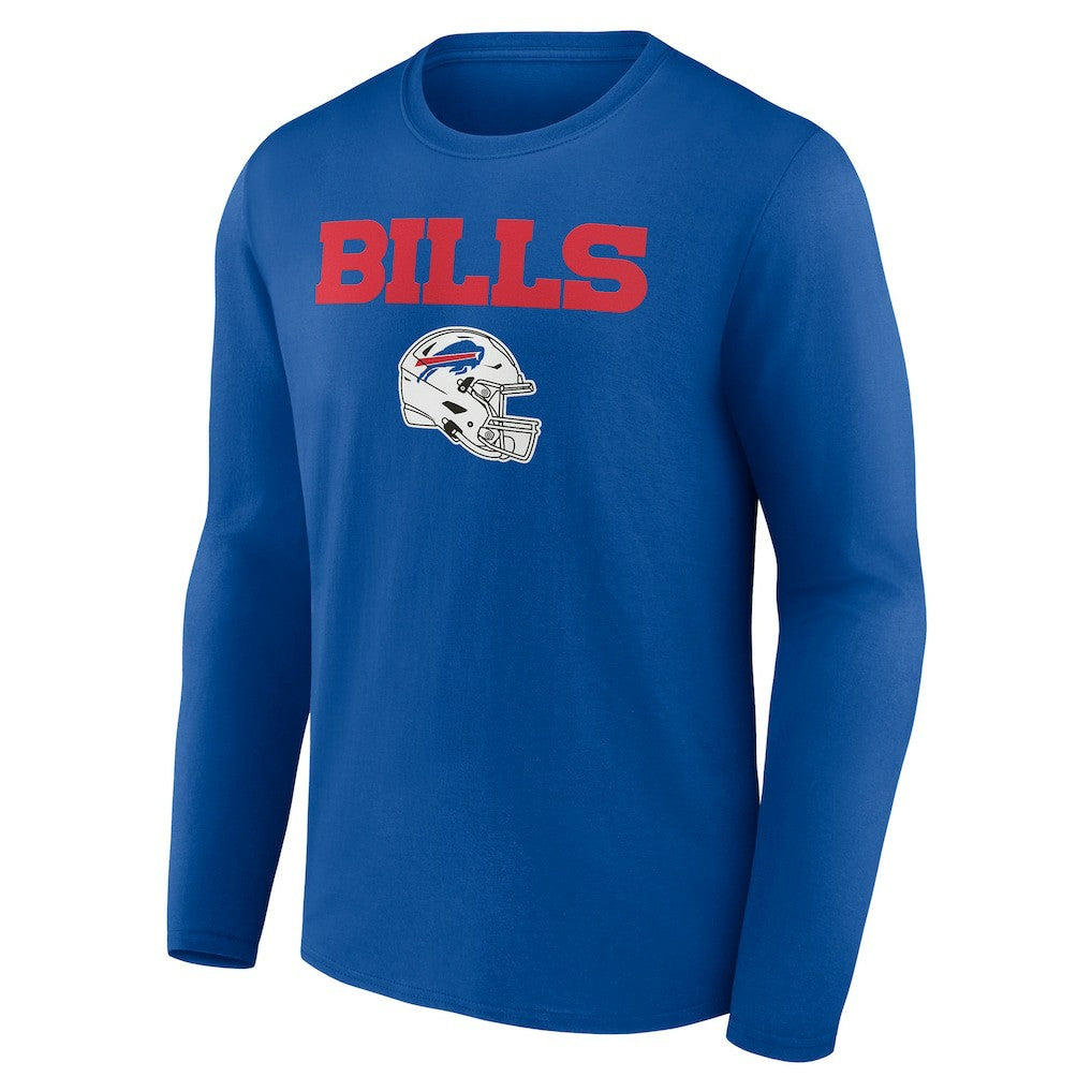 Buffalo Bills Personalized Name & Number Team Wordmark Long Sleeve T-Shirt - Royal outlet