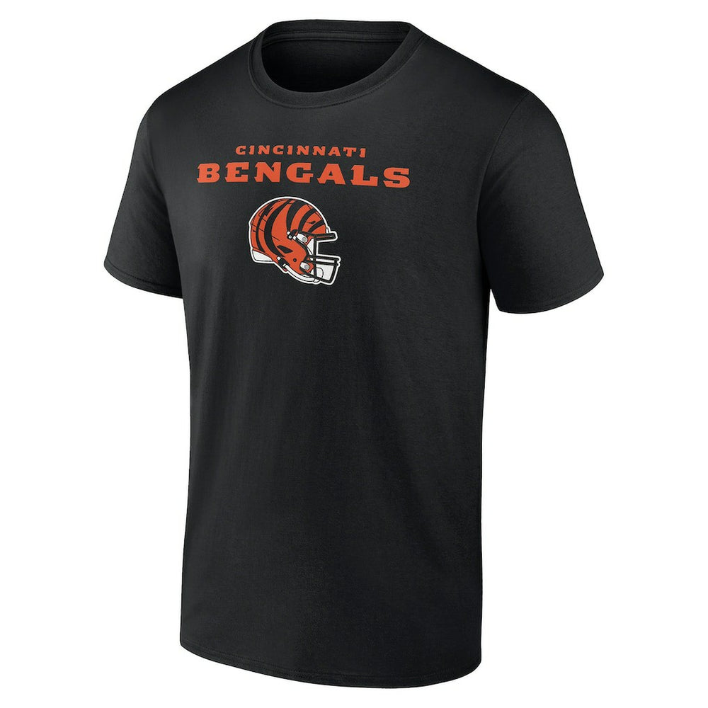 Cincinnati Bengals Personalized Name & Number Team Wordmark T-Shirt - Black cheap