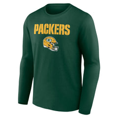 Green Bay Packers Personalized Name & Number Team Wordmark Long Sleeve T-Shirt - Green sale