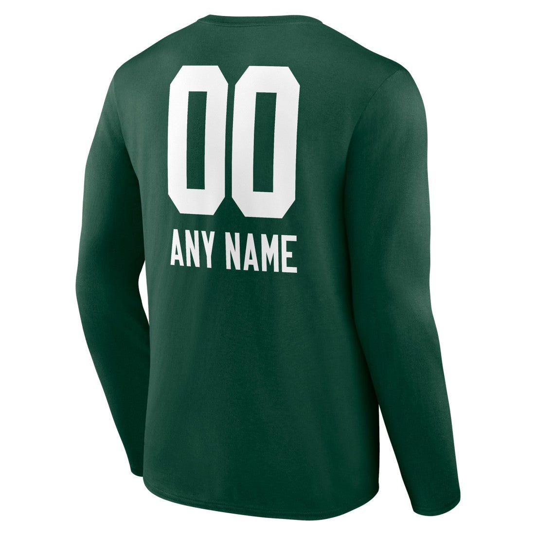 Green Bay Packers Personalized Name & Number Team Wordmark Long Sleeve T-Shirt - Green sale