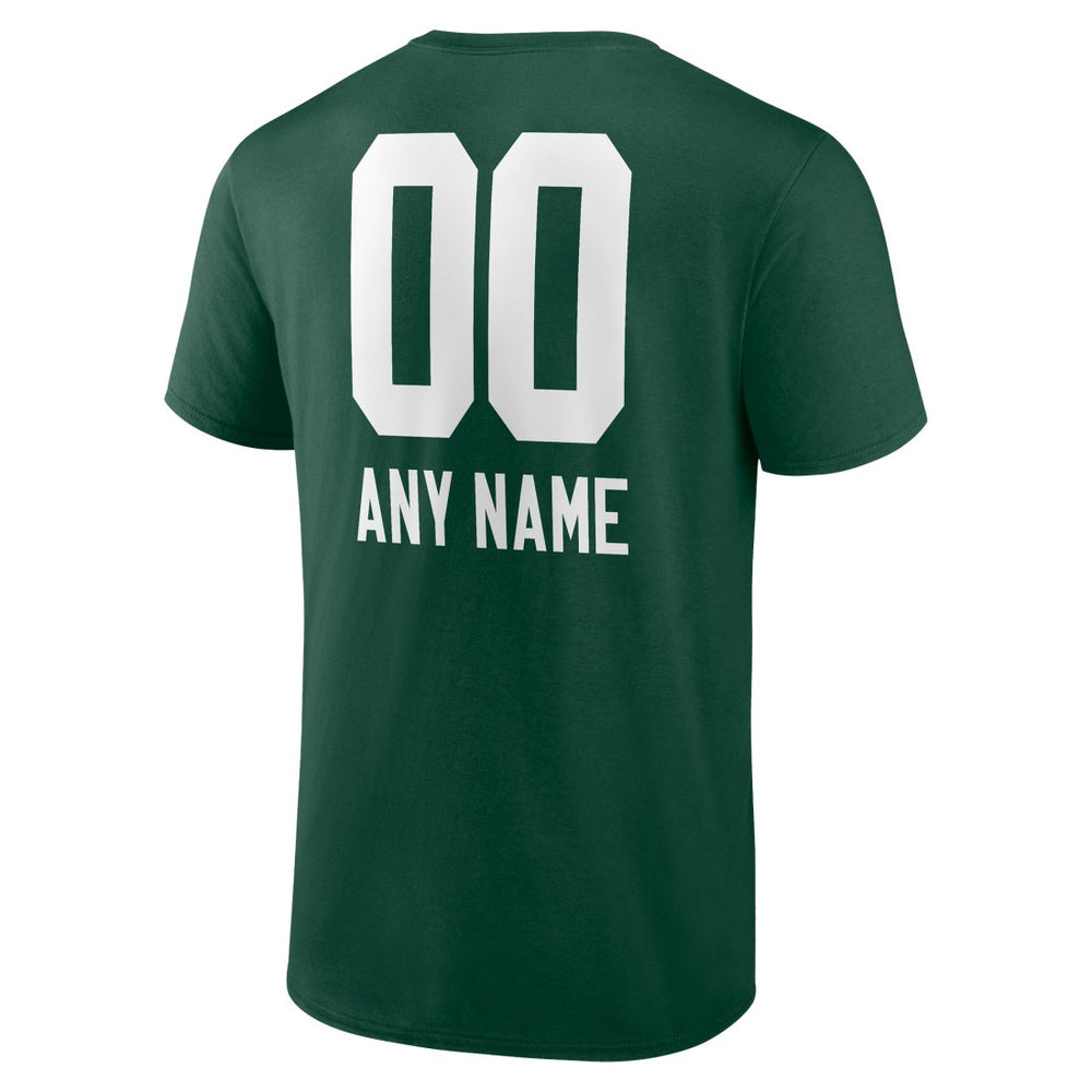 Green Bay Packers Personalized Name & Number Team Wordmark T-Shirt - Green outlet