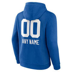 Indianapolis Colts Personalized Name & Number Team Wordmark Pullover Hoodie - Royal outlet
