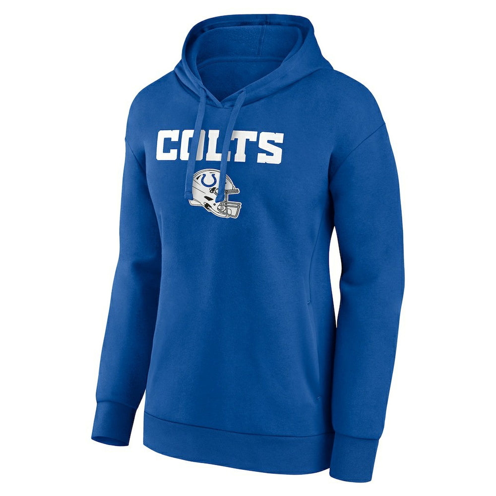 Indianapolis Colts Women's Personalized Name & Number Team Wordmark Pullover Hoodie - Royal discount