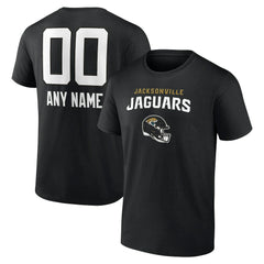 Jacksonville Jaguars Personalized Name & Number Team Wordmark T-Shirt - Black for sale