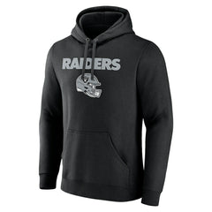 Las Vegas Raiders Personalized Name & Number Team Wordmark Pullover Hoodie - Black outlet