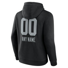 Las Vegas Raiders Personalized Name & Number Team Wordmark Pullover Hoodie - Black outlet