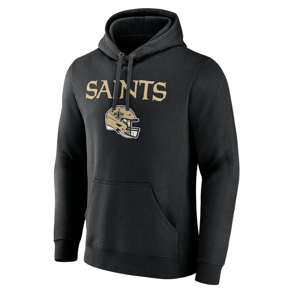 New Orleans Saints Personalized Name & Number Team Wordmark Pullover Hoodie - Black sale