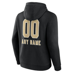 New Orleans Saints Personalized Name & Number Team Wordmark Pullover Hoodie - Black sale