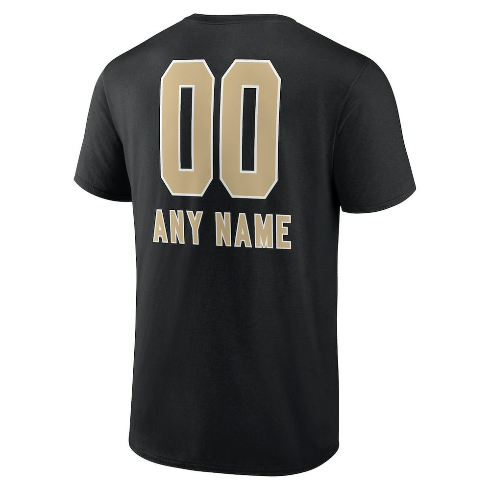 New Orleans Saints Personalized Name & Number Team Wordmark T-Shirt - Black online