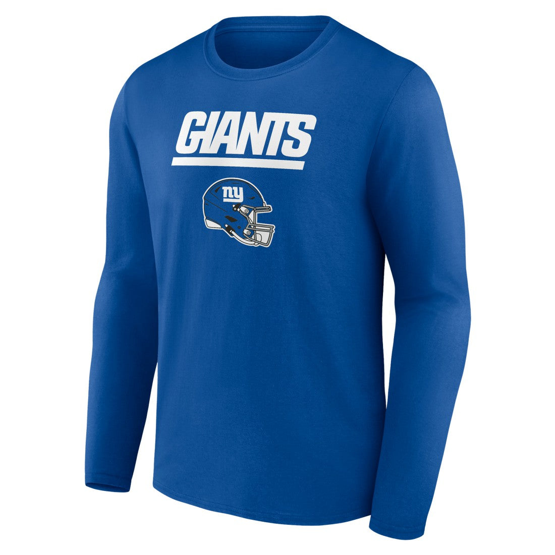 New York Giants Personalized Name & Number Team Wordmark Long Sleeve T-Shirt - Royal for sale