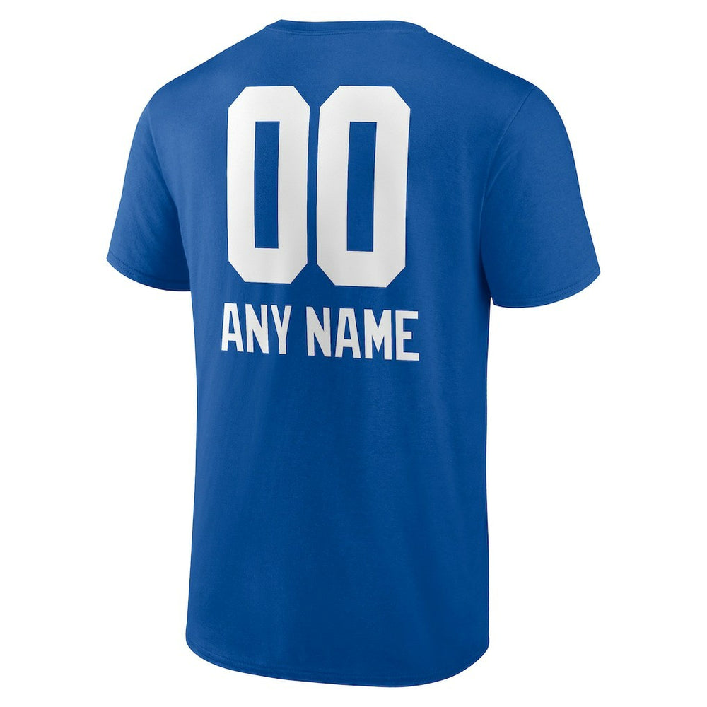 New York Giants Personalized Name & Number Team Wordmark T-Shirt - Royal outlet