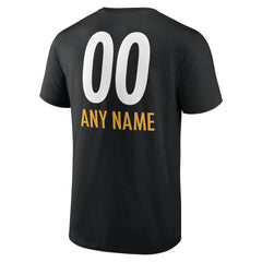 Pittsburgh Steelers Personalized Name & Number Team Wordmark T-Shirt - Black online