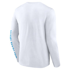Miami Marlins Press Box Long Sleeve T-Shirt White