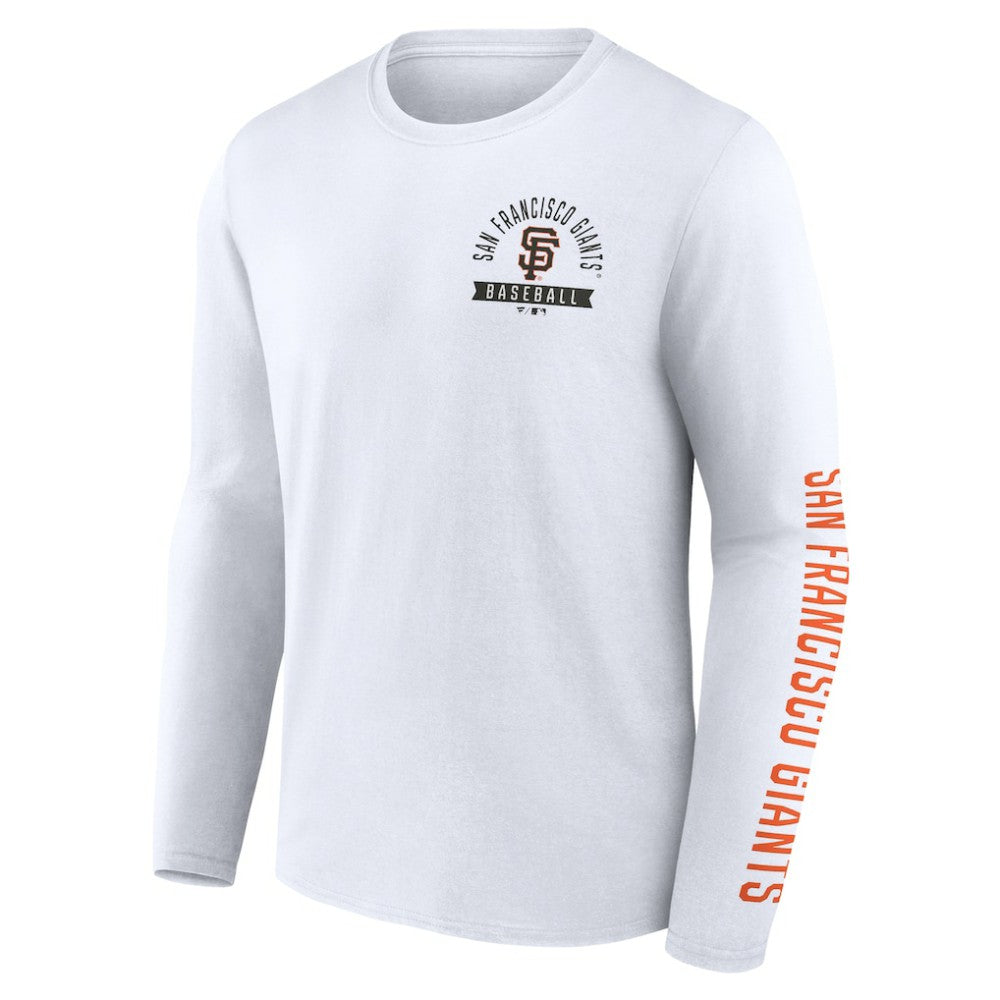 San Francisco Giants Press Box Long Sleeve T-Shirt White
