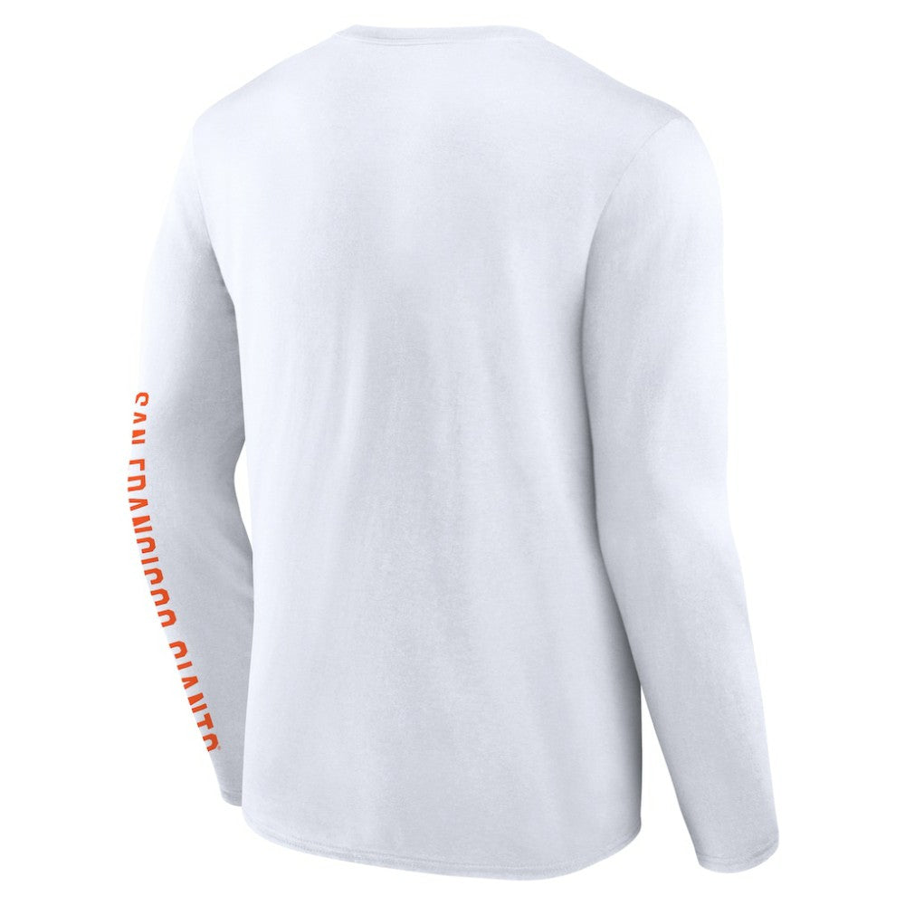 San Francisco Giants Press Box Long Sleeve T-Shirt White