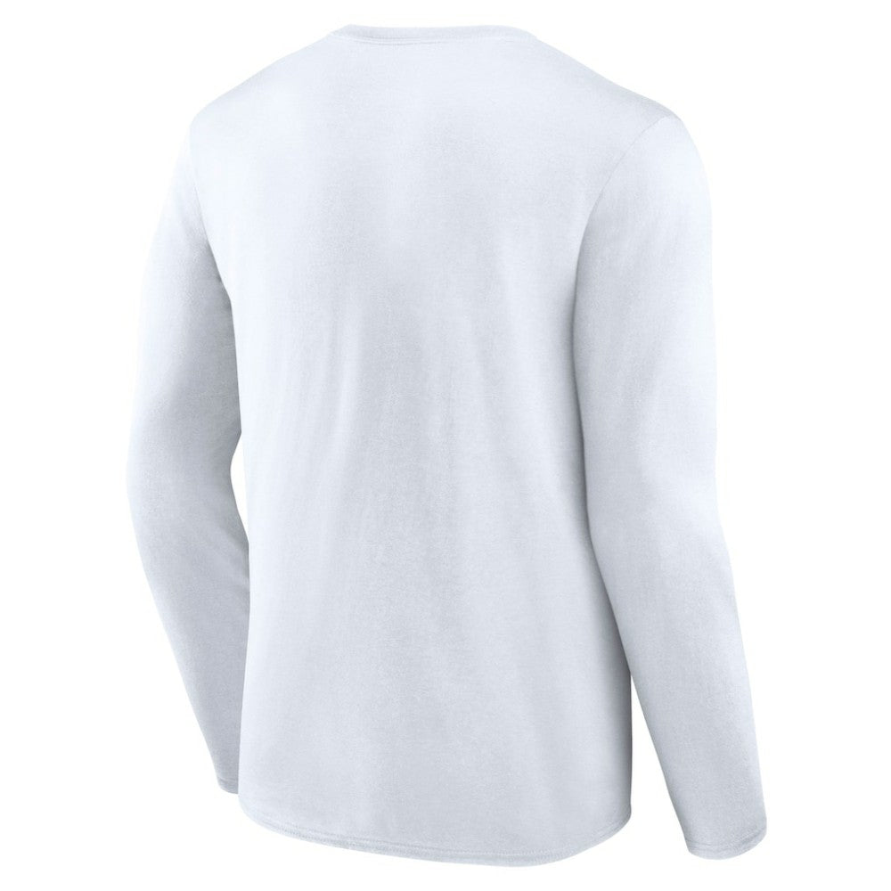 Tampa Bay Rays Press Box Long Sleeve T-Shirt White