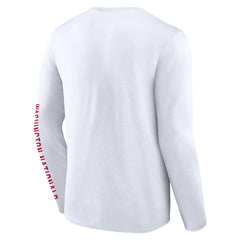 Washington Nationals Press Box Long Sleeve T-Shirt White