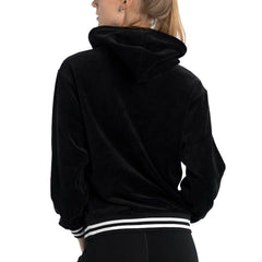 Chicago Bulls Lusso Women's Nellie Oversized Velour Pullover Hoodie - Black for sale