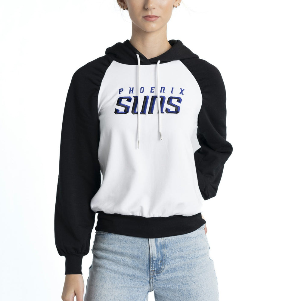 Phoenix Suns Lusso Women's Marlowe Tri-Blend Raglan Pullover Hoodie - White discount