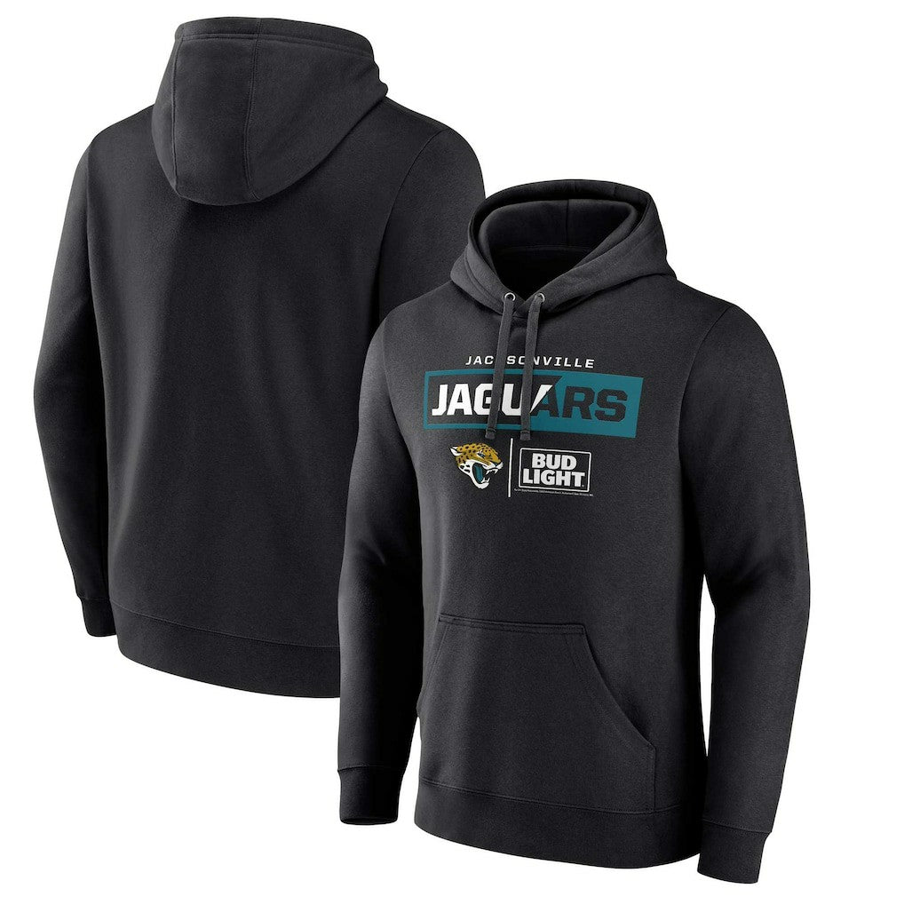 Jacksonville Jaguars NFL x Bud Light Pullover Hoodie - Black discount