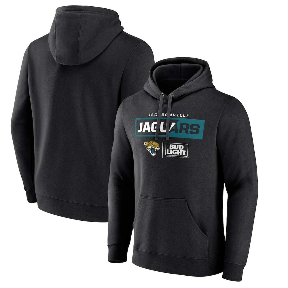 Jacksonville Jaguars NFL x Bud Light Pullover Hoodie - Black discount