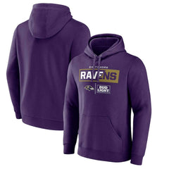 Baltimore Ravens NFL x Bud Light Pullover Hoodie - Purple cheap