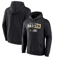 New Orleans Saints NFL x Bud Light Pullover Hoodie - Black outlet