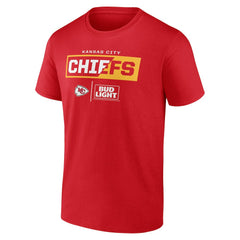 Kansas City Chiefs NFL x Bud Light T-Shirt - Red for sale