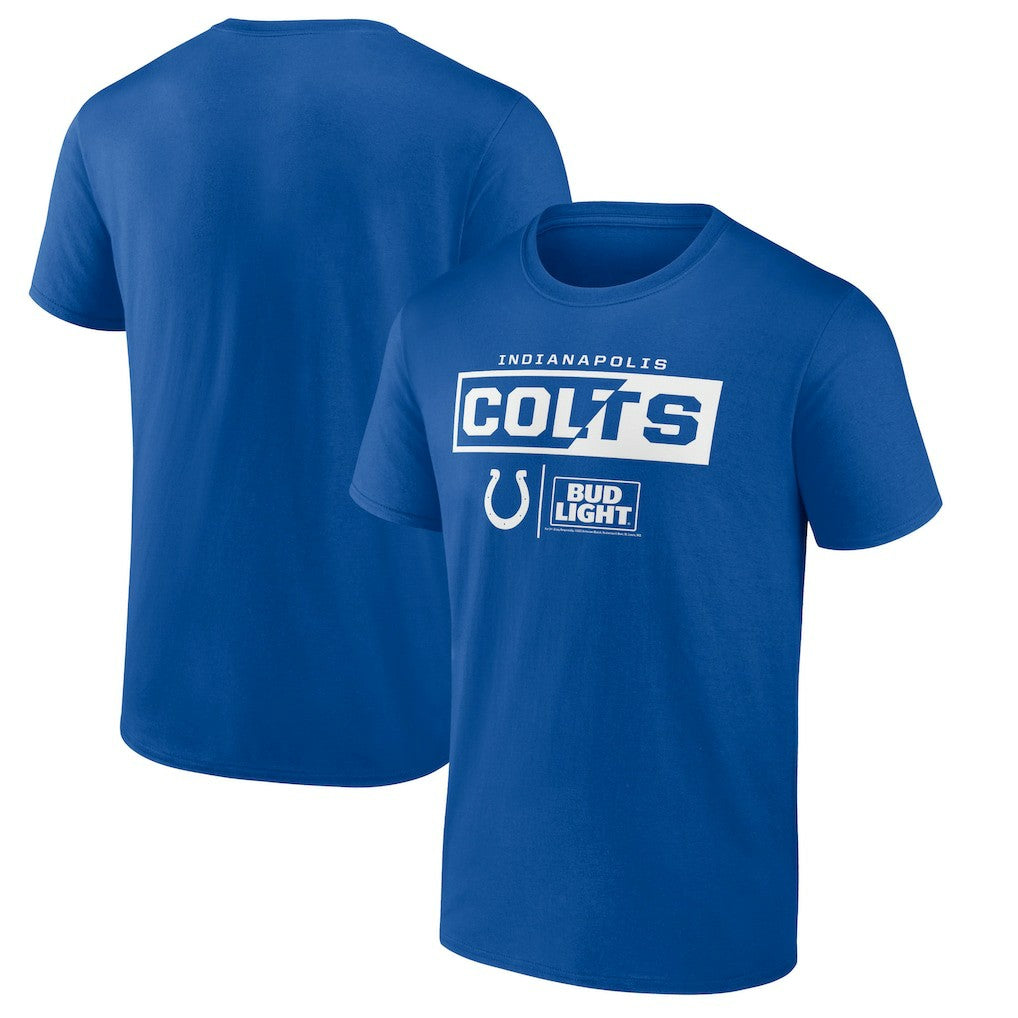 Indianapolis Colts NFL x Bud Light T-Shirt - Royal for sale