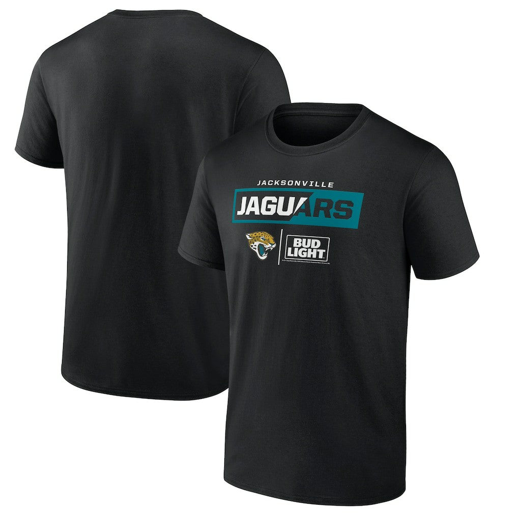 Jacksonville Jaguars NFL x Bud Light T-Shirt - Black on sale