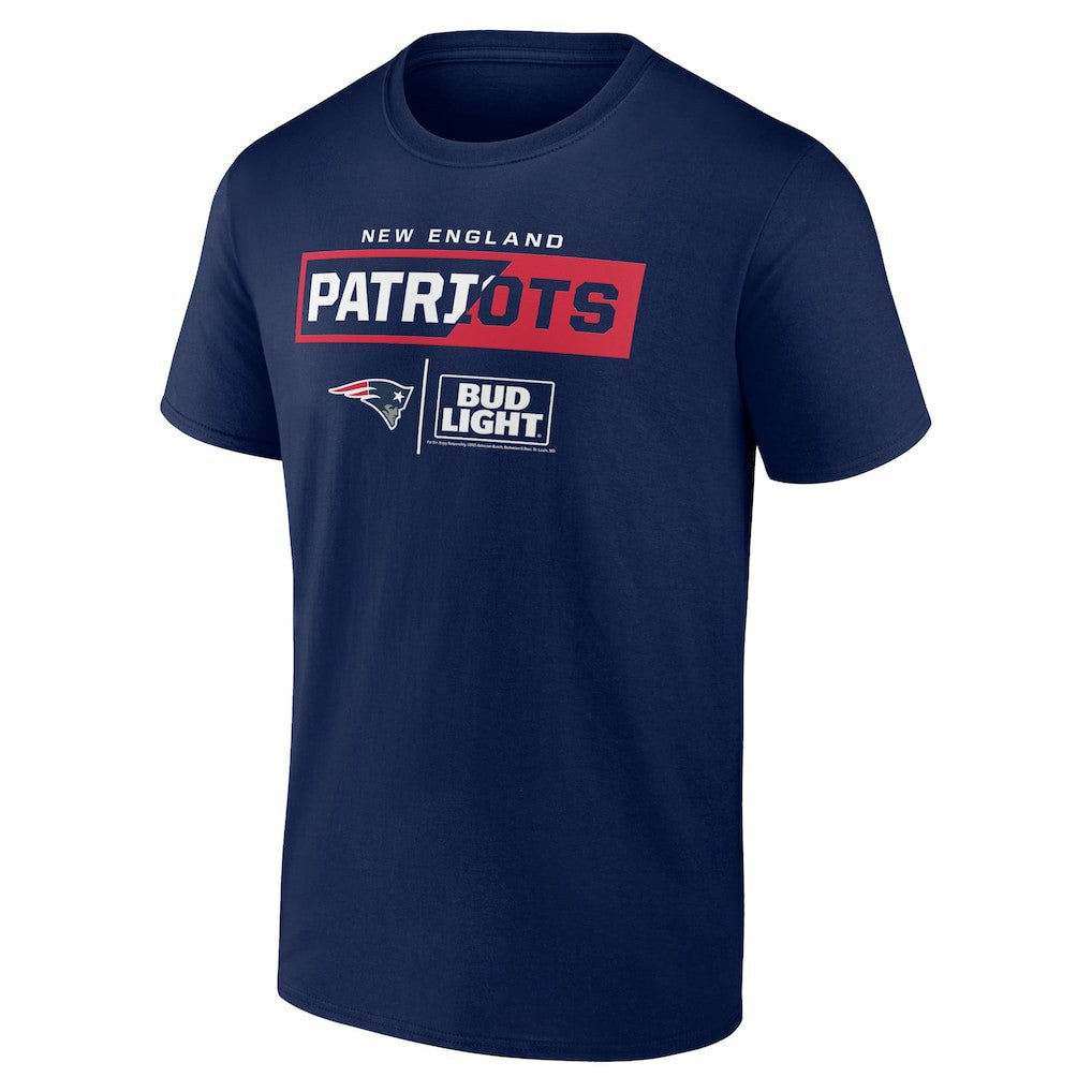 New England Patriots NFL x Bud Light T-Shirt - Navy for sale