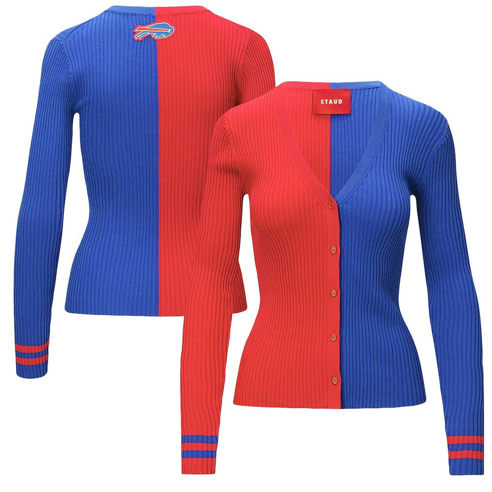 Buffalo Bills STAUD Women's Cargo Sweater - Red/Royal on sale