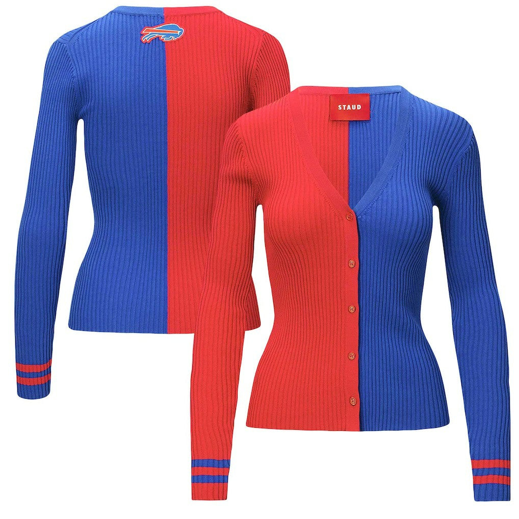 Buffalo Bills STAUD Women's Cargo Sweater - Red/Royal on sale