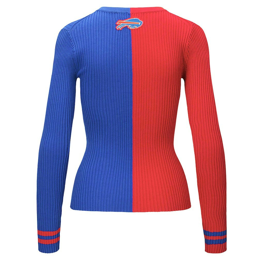 Buffalo Bills STAUD Women's Cargo Sweater - Red/Royal on sale