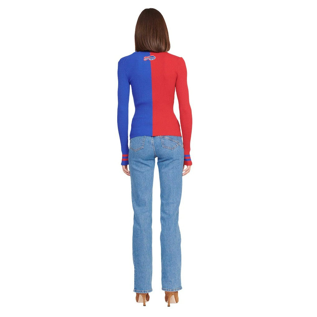 Buffalo Bills STAUD Women's Cargo Sweater - Red/Royal on sale