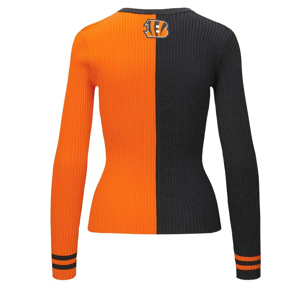 Cincinnati Bengals STAUD Women's Cargo Sweater - Black/Orange for sale