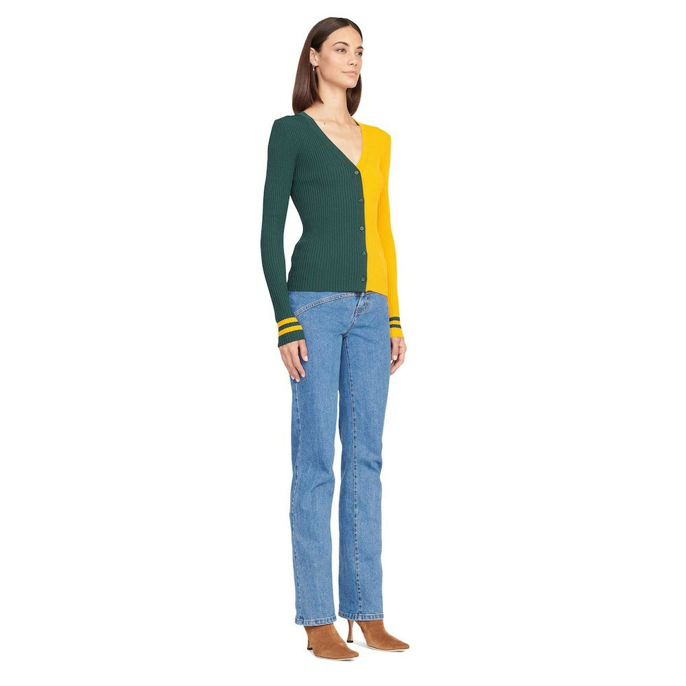 Green Bay Packers STAUD Women's Cargo Sweater - Green/Gold on sale