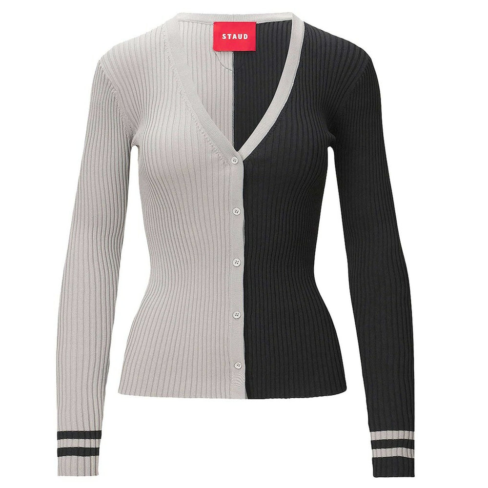 Las Vegas Raiders STAUD Women's Cargo Sweater - Silver/Black for sale