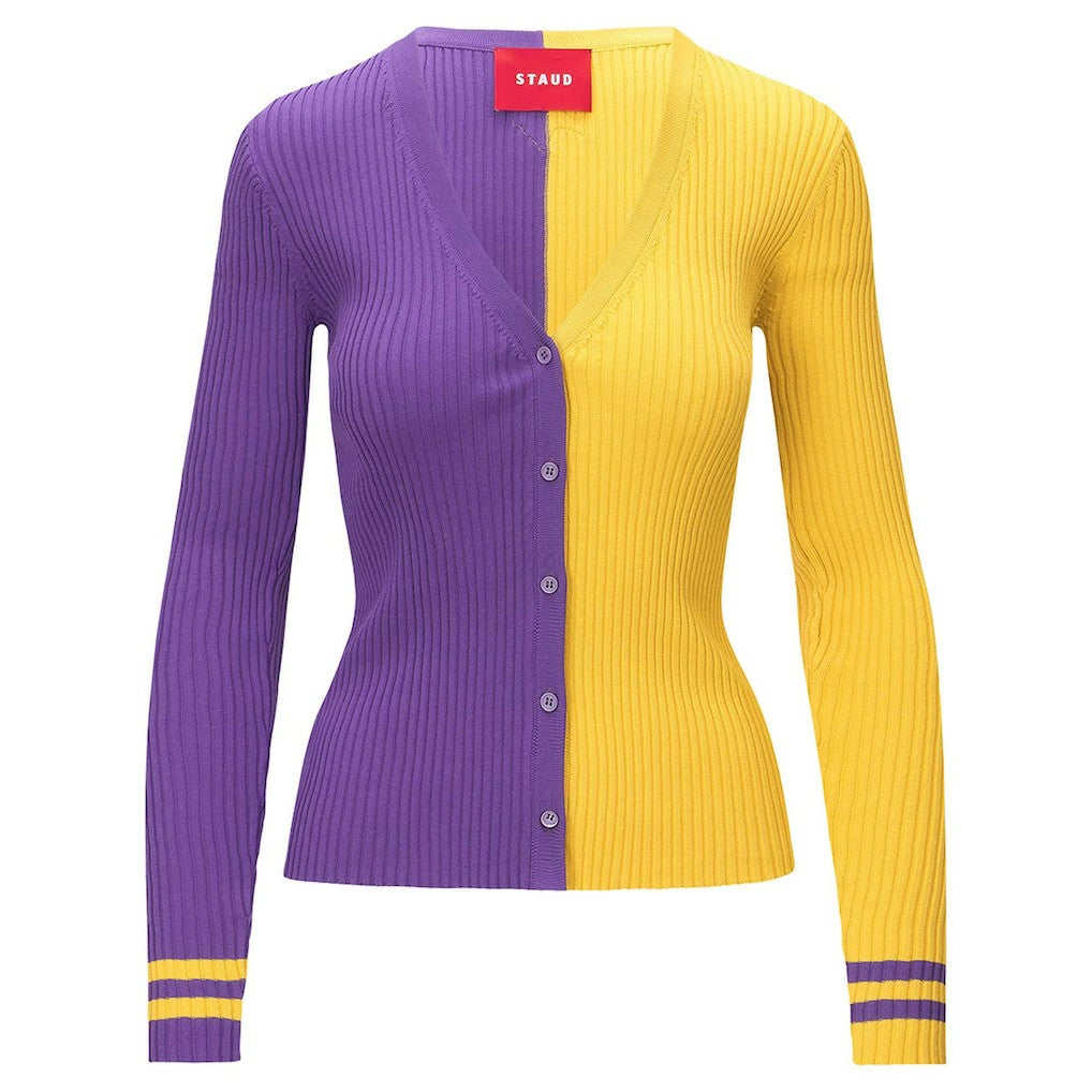 Minnesota Vikings STAUD Women's Cargo Sweater - Purple/Gold cheap