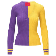 Minnesota Vikings STAUD Women's Cargo Sweater - Purple/Gold cheap