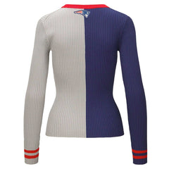 New England Patriots STAUD Women's Cargo Sweater - Navy/Gray outlet