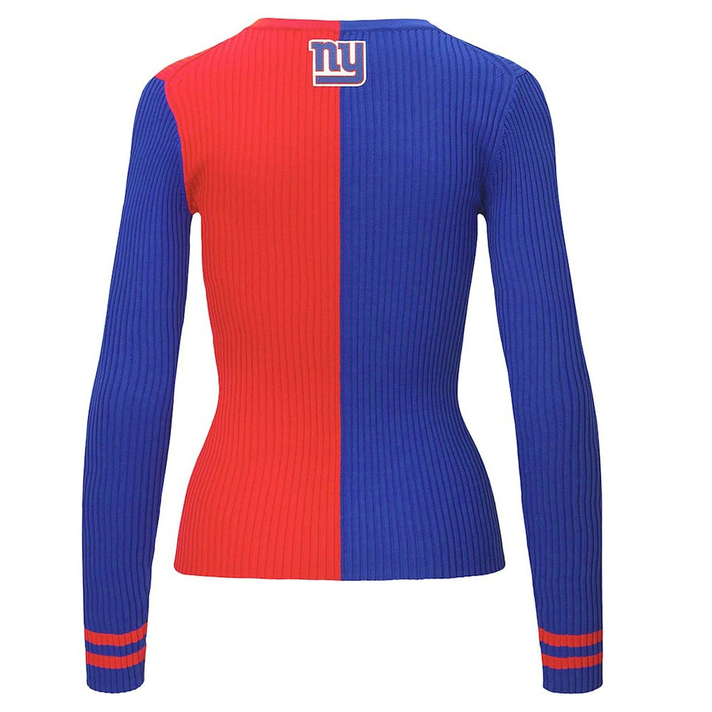New York Giants STAUD Women's Cargo Sweater - Royal/Red for sale