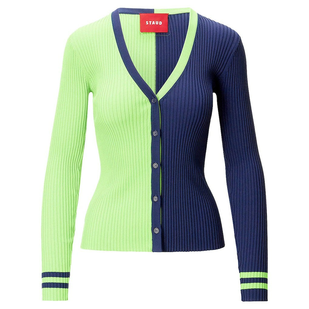 Seattle Seahawks STAUD Women's Cargo Sweater - Neon Green/Navy cheap