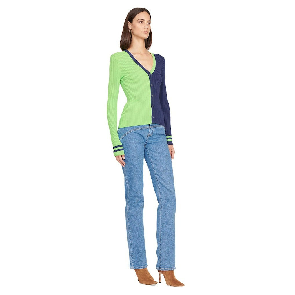 Seattle Seahawks STAUD Women's Cargo Sweater - Neon Green/Navy cheap