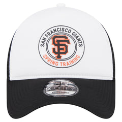 San Francisco Giants Spring Training Circle Foam A-Frame 9FORTY Trucker Adjustable Hat White/Black