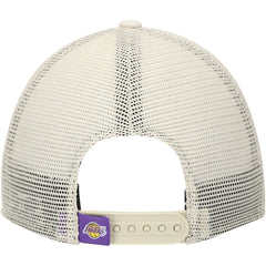 Los Angeles Lakers Rough Edge Logo Trucker 9TWENTY Adjustable Hat - Cream on sale