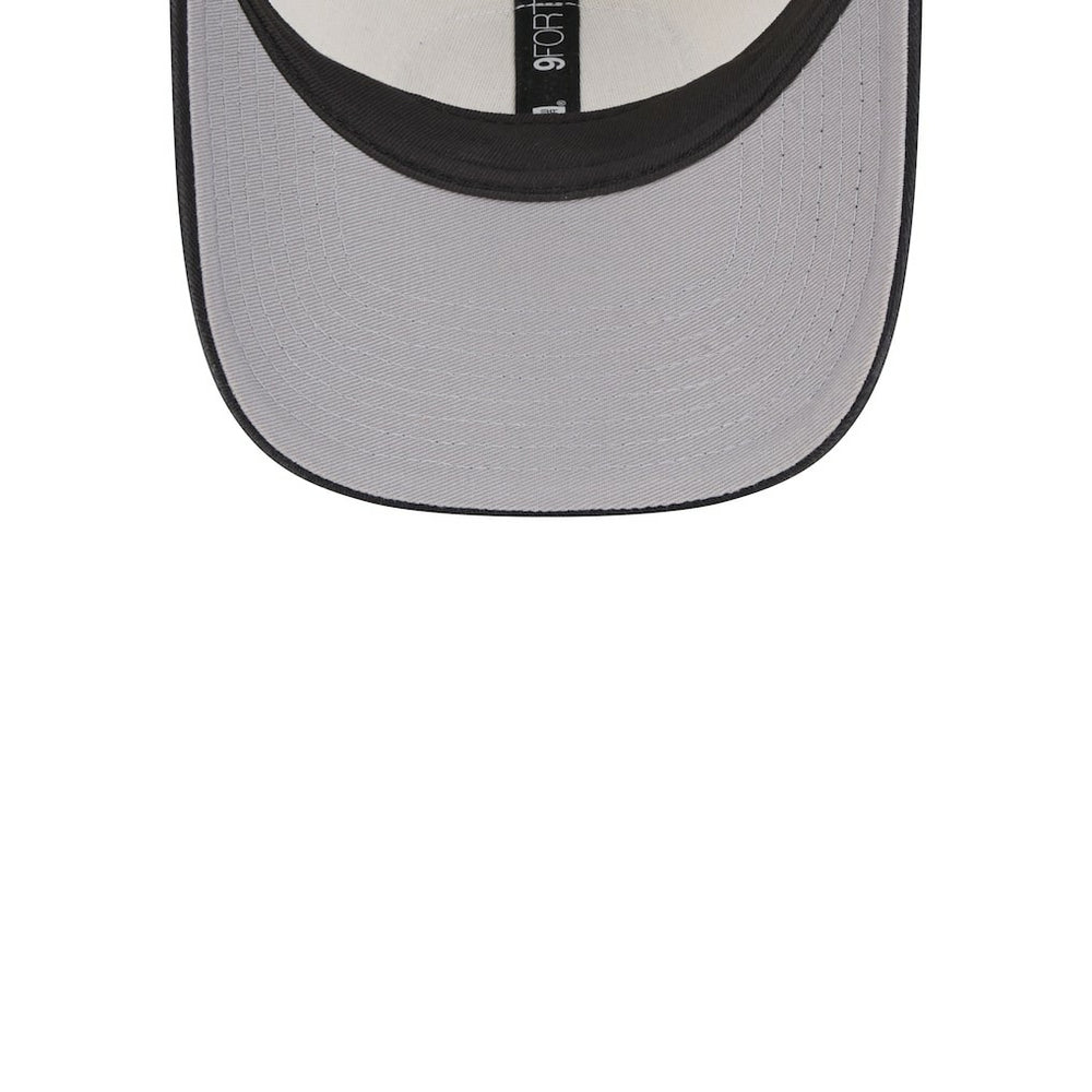 Chicago Bulls Throwback Patch Trucker 9FORTY Adjustable Hat - Khaki/Black discount