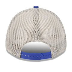 Golden State Warriors Throwback Patch Trucker 9FORTY Adjustable Hat sale - Khaki/Royal outlet