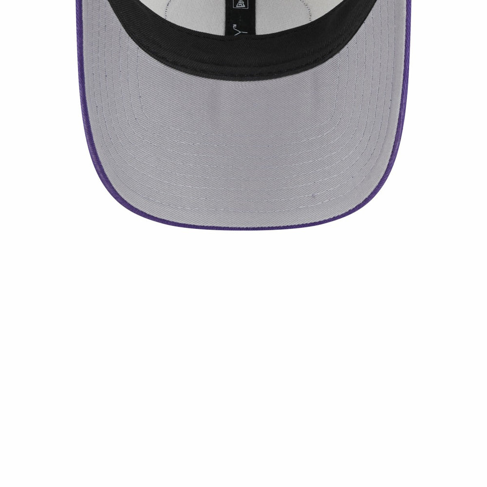 Phoenix Suns Throwback Patch Trucker 9FORTY Adjustable Hat - Khaki/Purple discount