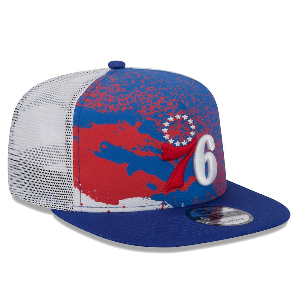Philadelphia 76ers Court Sport Speckle 9FIFTY Snapback Hat - Royal for sale